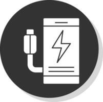 Mobile charging Vector Icon Design