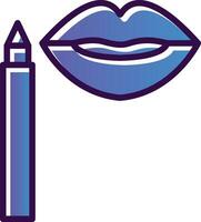 Lip Stain Vector Icon Design