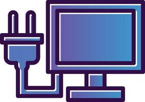 Lcd Plug Vector Icon Design