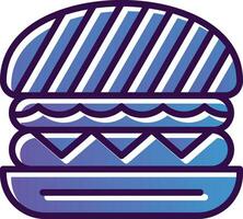 Tofu Burger Vector Icon Design