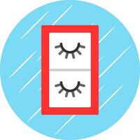 False Eyelashes Vector Icon Design