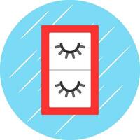 False Eyelashes Vector Icon Design