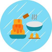 Chocolate Fondue Vector Icon Design