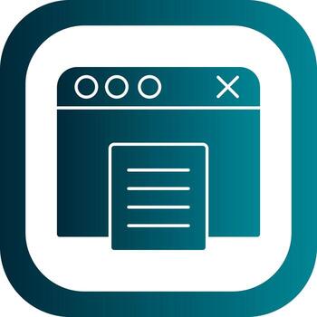 Web Browser Vector Icon Design