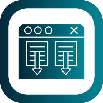 diseño de icono de vector de navegador web