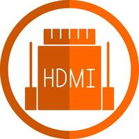 hdmi vector icono diseño