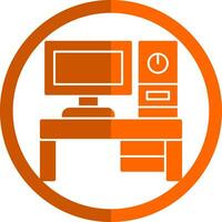 Desktop pc Vector Icon Design