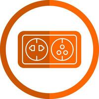 Wall socket Vector Icon Design