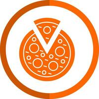 Veggie Pizza Vector Icon Design