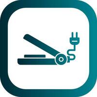 Hair Straightener Vector Icon Design