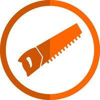 Hand saw Vector Icon Design