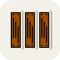 Planks Vector Icon Design