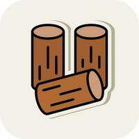 Wood Vector Icon Design