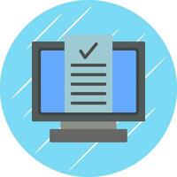 Desktop Computer Vector Icon Design