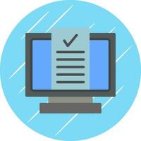 Desktop Computer Vector Icon Design