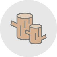 Log Vector Icon Design