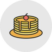 Pancakes Vector Icon Design