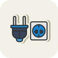 Power socket Vector Icon Design