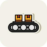 Conveyor belt Vector Icon Design