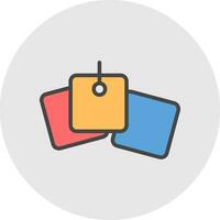 Sticky Notes Vector Icon Design