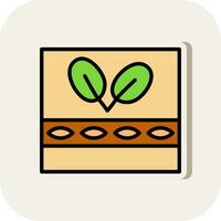 Spinach Lasagna Vector Icon Design