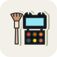 Makeup Palette Vector Icon Design