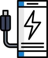 Mobile charging Vector Icon Design