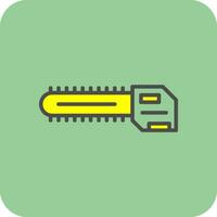 Chainsaw Vector Icon Design