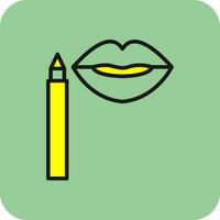 Lip Stain Vector Icon Design