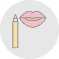 Lip Stain Vector Icon Design