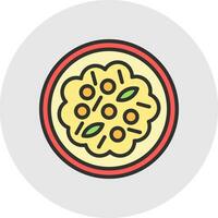 Vegetable Curry Vector Icon Design