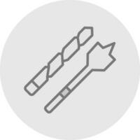 Drill bit Vector Icon Design