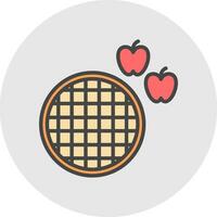 Apple Pie Vector Icon Design