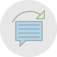Reply Vector Icon Design