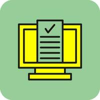 Desktop Computer Vector Icon Design