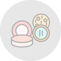 Makeup Setting Powder Vector Icon Design