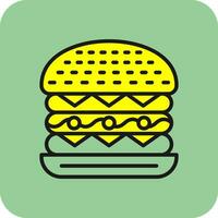 Cesar Burger Vector Icon Design