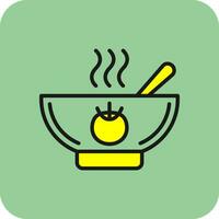 Tomato Soup Vector Icon Design