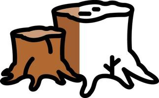 Stump Vector Icon Design