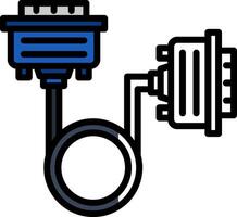 Vga cable Vector Icon Design