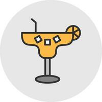 Margarita Cocktail Vector Icon Design