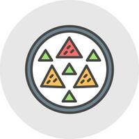 diseño de icono de vector de nachos