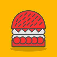 BLT Sandwich Vector Icon Design