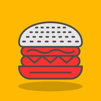 Classic Burger Vector Icon Design