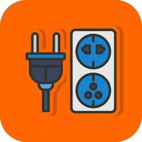 Electric outlet Vector Icon Design