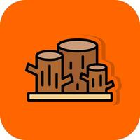 Logs Vector Icon Design