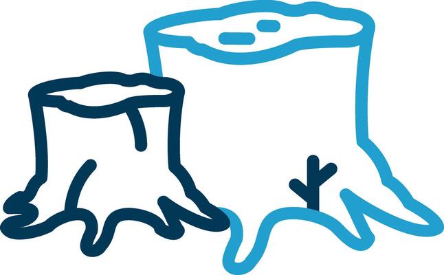 Stump Vector Icon Design