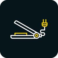 Hair Straightener Vector Icon Design