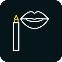 Lip Stain Vector Icon Design