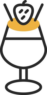 Chocolate Mousse Vector Icon Design